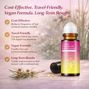 New Arrival Cyperus Rotundus Oil Roll-On Serum 60ml Natural Herbal <b>Roller</b> Essence Oil for Body Daily Care - Product Image 3