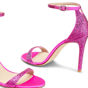 2026 Summer Collections <strong>Plum</strong> Satin Rhinestones Shining Cover Heel Party <strong>Shoes</strong> Bridal <strong>Shoes</strong> for Ladies - Product Image 4