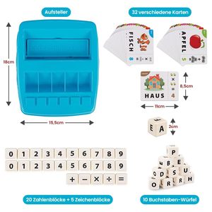 Giocattoli Educativi per Bambini: Giochi di Apprendimento per Ortografia, Lettura, Matematica, Riconoscimento <span class=keywords><strong>delle</strong></span> <span class=keywords><strong>Parole</strong></span> e Abbinamento <span class=keywords><strong>delle</strong></span> Lettere - Product Image 3