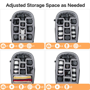 Outdoor Photography <b>Backpack</b> Waterproof Feature Zipper Closure Digital <b>Camera</b> Drone Computer Storage - Product Image 2