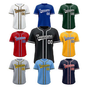 Maillot de baseball en gros avec logo personnalisé pour les équipes d'enfants et de garçons, 100% polyester respirant, uniforme de baseball - Product Image 3