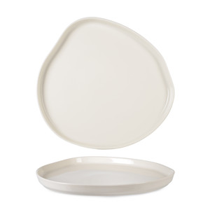 จานแบนวอคครีม Ø 26 ซม. สูง 2.4 ซม. จานจีนเนื้อดีพิมพ์ลายดิจิตอล รินาร์ต - Product Image 1