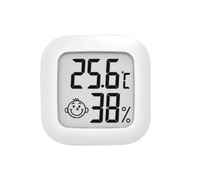 Termometer Higrometer Digital Dalam Ruangan, Monitor Suhu dan Kelembapan Ruangan LCD Mini dengan Fitur Kenyamanan, Dapat Dipasang di Dinding & Meja