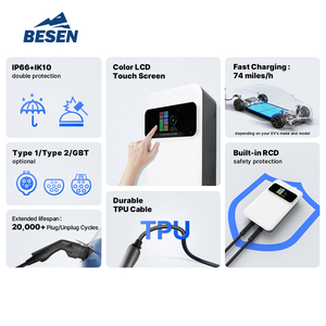 Estacion carga electrica 7.2kW Loại 1/2 EV con kiểm soát bởi ứng dụng y programacion de horarios - Product Image 3
