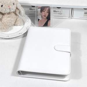 Ins Style solide blanc en cuir PU 3 pouces <span class=keywords><strong>Album</strong></span> <span class=keywords><strong>Photo</strong></span> fermoir magnétique pour <span class=keywords><strong>Fuji</strong></span> pour carte de Collection de carte de ventilateur et <span class=keywords><strong>Album</strong></span> - Product Image 1