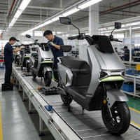 Moto électrique à batterie lithium 76V, vitesse 45 km/h, scooter électrique pour adultes, moto électrique à vendre