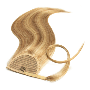 Cutícula India alineada, pelo completo y extremo grueso, doble estiramiento, <span class=keywords><strong>Pon</strong></span> tails, marrón, liso, cola de caballo - Product Image 5