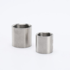 Conector de tubo de acero inoxidable 304 316, tubo redondo con rosca interna, junta recta roscada para tubería de agua de 1.0 pulgadas y 2 pulgadas - Product Image 2