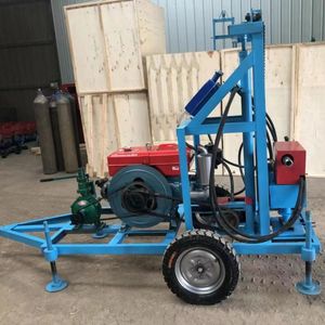 2025 Fabriek Direct Hoge Kwaliteit Diesel Boorinstallatie 150 Meter Waterputwiel-Type Lopen Met Pomp Motor Kerncomponenten - Product Image 4