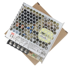 Fuente de Alimentación Meanwell Autorizada AC DC 24V LRS-75-24 para Tiras LED, 75 Vatios, Unidad de Controlador de Voltaje Constante, Fuente de Alimentación Conmutada Abierta - Product Image 1