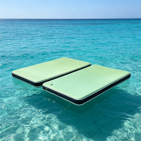 Plataforma Flotante Inflable Personalizable en Color y Tamaño, Portátil, Duradera y Ecológica, Plataforma Acuática, Colchoneta de Aire, Instalación de Entretenimiento Acuático