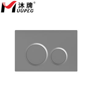 Accessoires de salle de bains MUUPEG moderne ABS chromé commande manuelle double <span class=keywords><strong>chasse</strong></span> dissimulée citerne suspendue au mur boutons poussoirs de toilette - Product Image 2