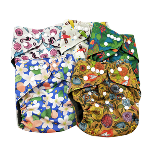 Couche-culotte réutilisable pour bébé de 3 à 15kg, nouveau Design, <span class=keywords><strong>Style</strong></span> écologique, lavable et réutilisable, en tissu de charbon de bambou, à la mode - Product Image 6