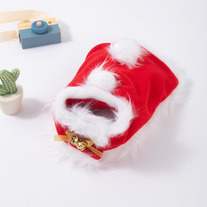 Disfraz <span class=keywords><strong>de</strong></span> Navidad para Mascotas, Ecológico, <span class=keywords><strong>de</strong></span> Poliéster, Estilo Santa/ Reno, Forro Polar Suave, Ropa Térmica para Perros y Gatos, Apta para Lavadora - Product Image 2