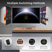 Commutateur KVM HDMI 8 ports ODM 4K 30HZ Prise en charge de la numérisation automatique Émulateurs EDID USB 2.0 Touche de raccourci Contrôle IP RS232 pour la gestion des serveurs