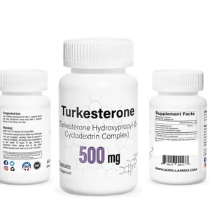 Label Pribadi 10% 40% 500Mg Ekstrak Bubuk Tablet Turkesteron Pil Kapsul Turkesteron untuk Peningkatan Ketersediaan Biologis