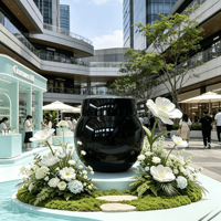 Statue de modèle de bouteille de soin en résine étanche et résistante à l'humidité, réaliste, pour décoration extérieure de jardin et intérieure de centre commercial