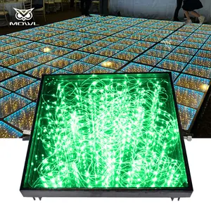 Newest Corded DMX RGB Starlight LED Dance Floor Tiles Mat For Disco Wedding Party