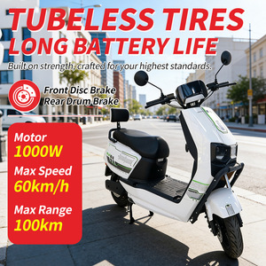 สกู๊ตเตอร์ไฟฟ้าแบบถอดแบตเตอรี่ได้ 60V สองที่นั่ง 1000W สำหรับเดินทาง ซื้อของ ไปโรงเรียน ขายส่งสำหรับ PH MY TH VN - Product Image 1