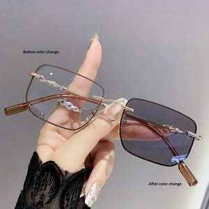 Occhiali Fotocromatici con Montatura Completa, Moda Transfrontaliera, Lenti Anti Luce Blu, Montatura in Metallo - Product Image 6