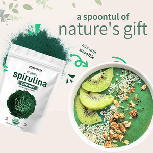OEM Super verde in polvere integratore sanitario 100% Spirulina naturale per uso alimentare in polvere organica - Product Image 3