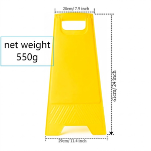 Segnaletica da pavimento di sicurezza per esterni da 61cm 24 pollici con pannello di avvertenza sul pavimento bagnato - Product Image 2