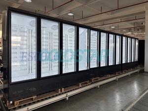 Congélateur vertical à double porte vitrée, température unique, éclairage LED, dégivrage <span class=keywords><strong>automatique</strong></span>, congélateur commercial à froid au bas pour présentation - Product Image 5