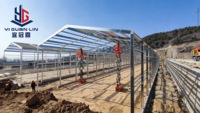 Ferme en structure légère en acier, écologique et durable, au design moderne, pour abris à moutons et poulaillers