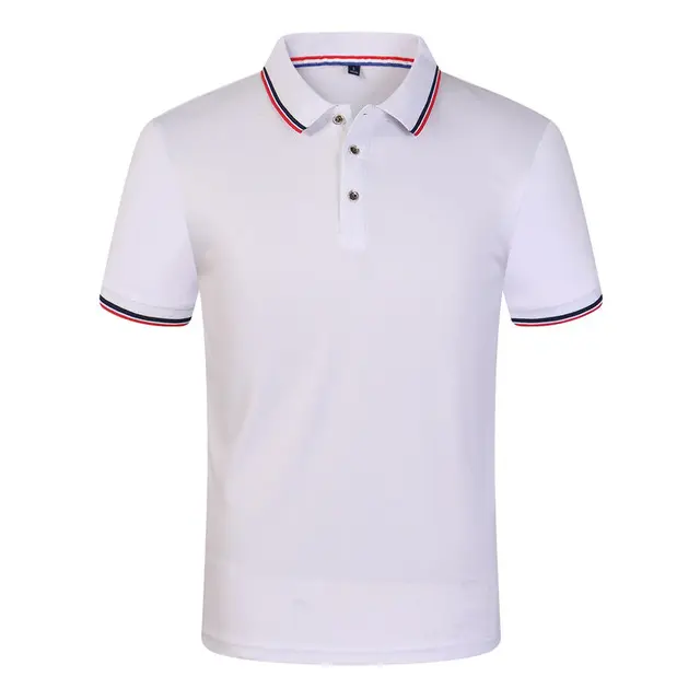 T-shirt Polo da Golf da uomo in poliestere da uomo a manica corta con Design personalizzato