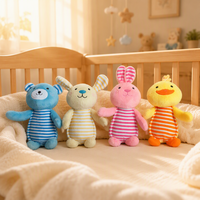 Jouets en peluche interactifs et couineurs pour chiots, en coton et PP, personnalisables en grande quantité, avec fonctions de nettoyage des dents et sons de mâchage populaires