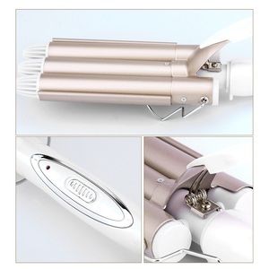 Miui — <span class=keywords><strong>fer</strong></span> à <span class=keywords><strong>friser</strong></span> professionnel, 3 baril, pour bigoudis en céramique, étiquette privée, nouveau produit - Product Image 4