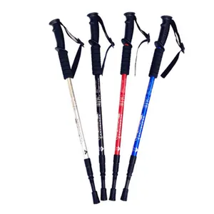 Outdoor Wandelen Alpenstock Wandelen Stick Trekking Pole Intrekbare Aluminium Telescopische Wandelstok Vouwen Trekking Pole