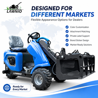 Chargeuse compacte LAWNIO 739cc en stock, prête à être expédiée, entretien pratique, chargeuse compacte pour travaux d'aménagement paysager