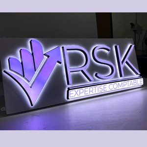 Công ty dấu hiệu 3D LED Acrylic dấu hiệu ánh sáng kinh doanh thư kênh ngoài trời biển báo phía trước thắp sáng dấu hiệu dẫn cho cửa hàng biểu tượng dấu hiệu - Product Image 2