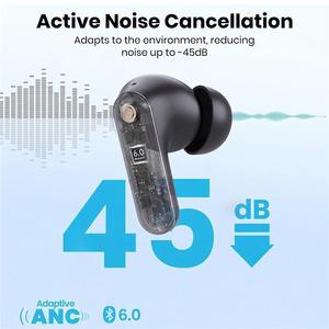 Écouteurs sportifs Remax avec transducteur dynamique de 10 mm, ANC Bluetooth 6.0, suppression active du bruit 45 dB, écouteurs sans fil pour le sport - Product Image 2