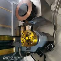 Tour-fraiseuse CNC à lit incliné CKX550A, monobroche, robuste, avec fonctions numériques GSK, équipement de traitement des métaux économique