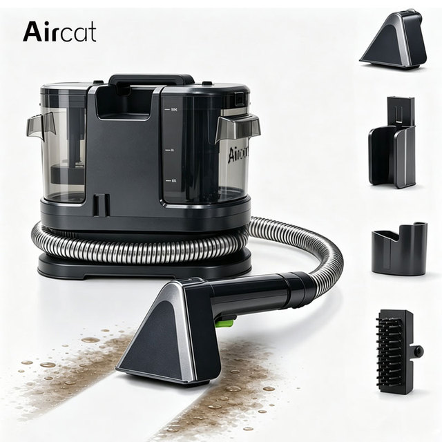 Aircat Portable Handheld Carpet & Upholstery Cleaner for Fabric Stain Spot Cleaning