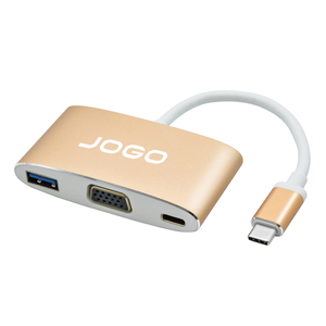 Adaptateur convertisseur 3 en 1 USB C Type C vers VGA avec chargement PD pour projecteur d'ordinateur portable <span class=keywords><strong>Apple</strong></span> Macbook <span class=keywords><strong>Chromebook</strong></span> - Product Image 4
