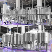 Équipement de micro-brasserie clé en main automatique HEM 1000L avec système de brassage de bière à haute productivité