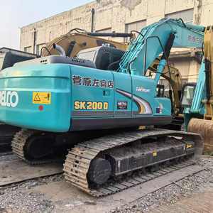 รถขุดโคเบลโก้ SK200D ขนาด 20 ตัน มือสอง รุ่น Geospec Super ตีนตะขาบสีน้ำเงิน - Product Image 1