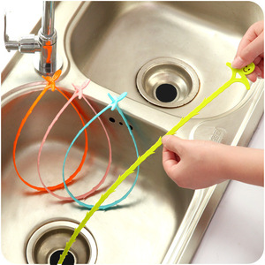 Gancho para limpiar desagües de cocina, limpiador de desagües de alcantarillado y inodoros, gancho para limpiar desagües de fregaderos domésticos, gancho Knorr - Product Image 1