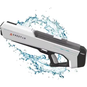 Yetişkinler için sıcak satış elektrikli su oyuncak silah 32 FT çekim aralığı süper sağanak su tabancaları büyük kapasiteli