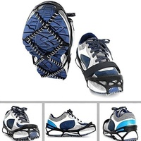 Crampons à glace, crampons à traction en silicone hautement élastiques, crampons antidérapants pour la marche sur la neige et la glace