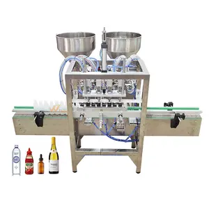 Riempitrice automatica liquida da tavolo per bottiglie di plastica riempitrice per riempitrice a pistone per lozione