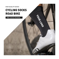 Chaussettes de cyclisme pour homme Chaussettes unisexes respirantes pour le sport, la course à pied, le trekking et le vélo Chaussettes de cyclisme personnalisées Aero