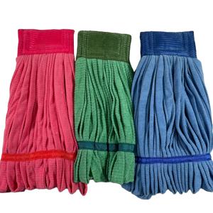 Comercial médio microfibra tubo <span class=keywords><strong>Mop</strong></span> substituição cabeça Industrial molhado esfregões - Product Image 1