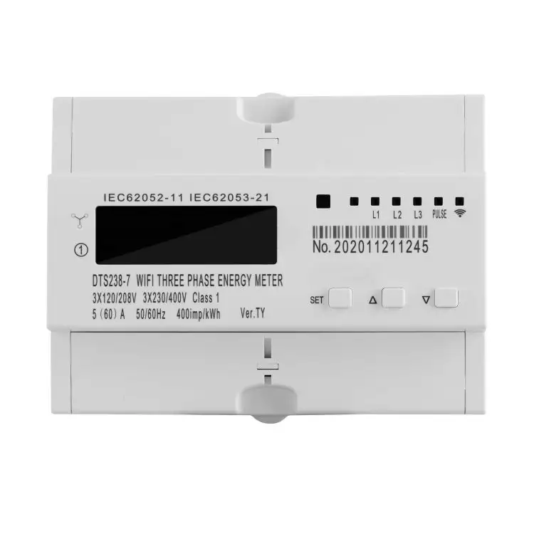 DTS238 KWH Meter Wifi Connect Smart Three Phase Energy Meter Din Rail Multi-Function Measurement Equipment Power Meter