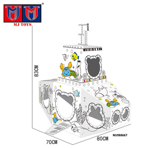 OEM çocuk eğitim Diy 3D Doodle çizim karton oyuncak seti renk kalem ev oyuncak renk karton boyama oyuncak - Product Image 2
