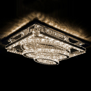 Đèn Chùm Pha Lê Cao Cấp, Đèn Treo Trần Phòng Khách Đèn Trần Pha Lê Sang Trọng Màu Vàng - Product Image 4