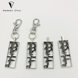 Hot Sell Custom Made Metal Logo Charms Metal Brand Bag Tag With Chain - Product Image 1
